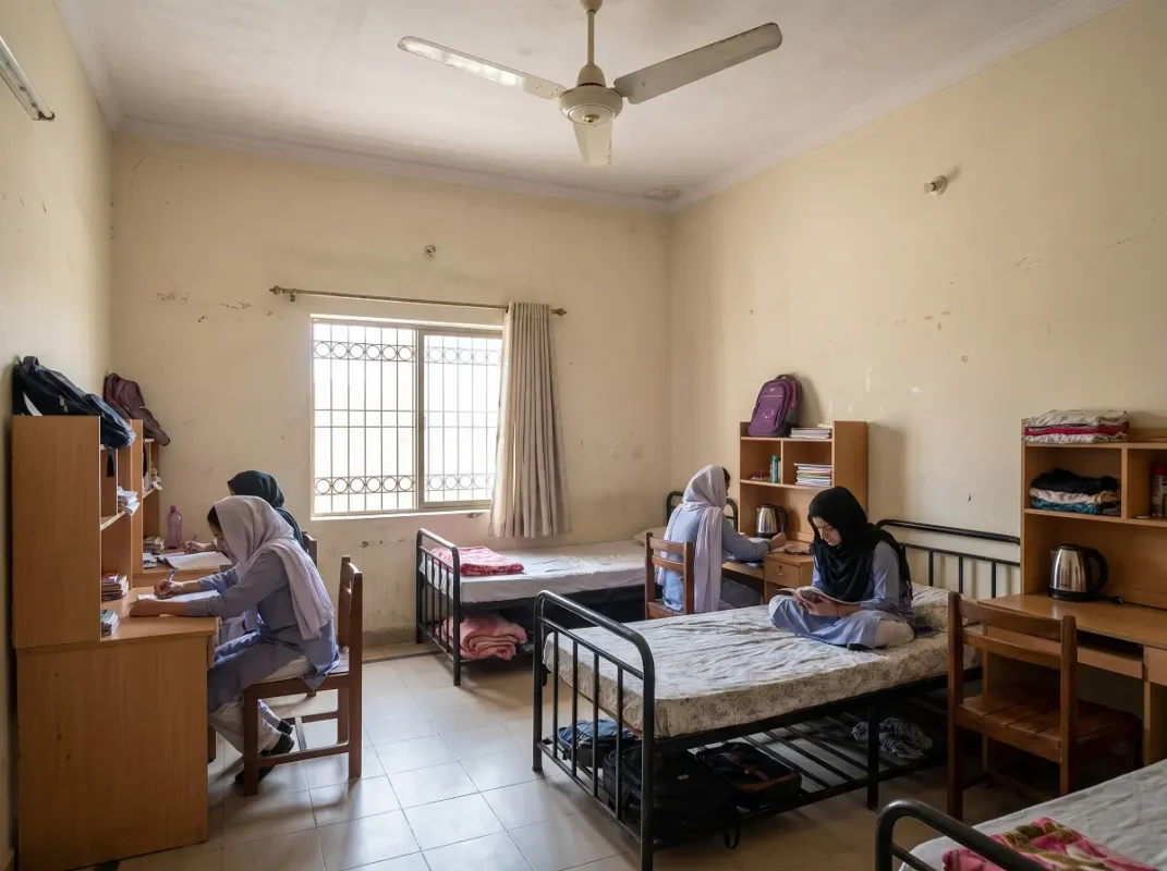 Affordable girls hostel in Multan with clean rooms and student facilities