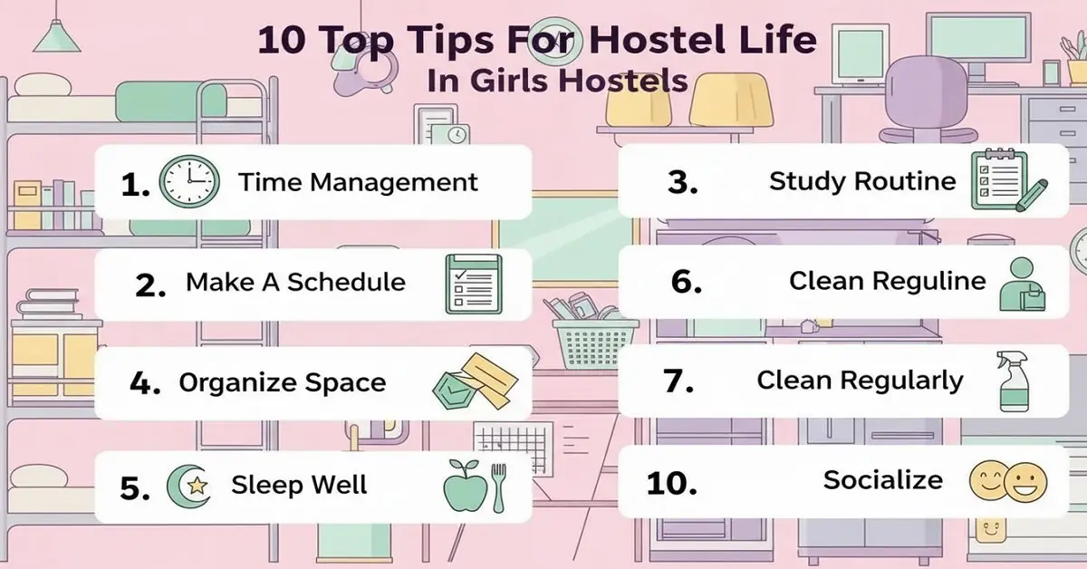 tips to manage daily tasks in girls hostel