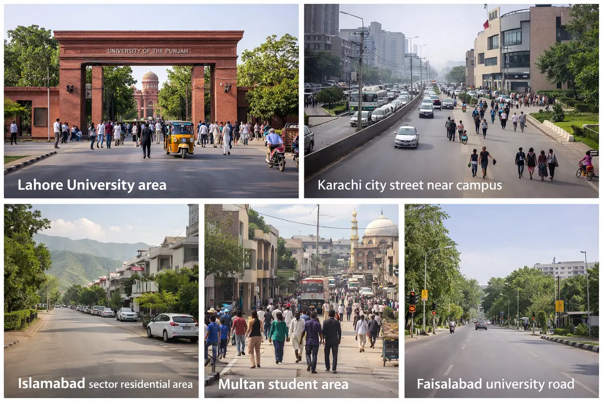 best cities in pakistan for students accommodation