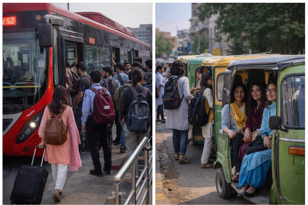 student transport options in pakistan university commute