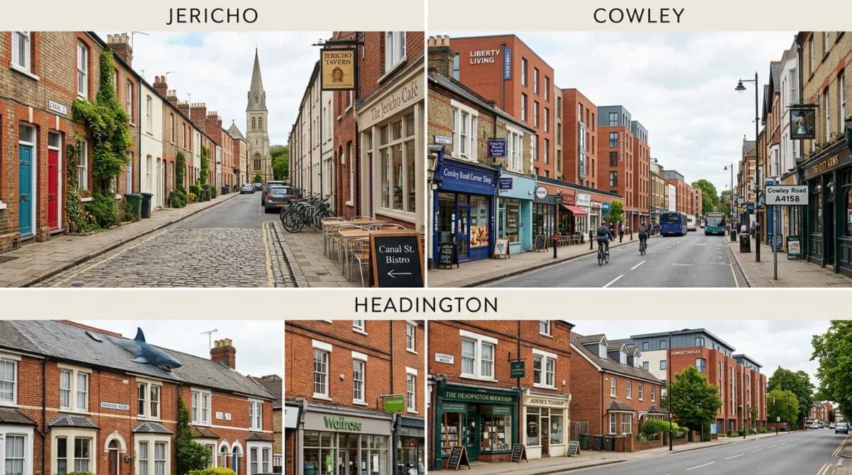 Best areas for student accommodation Oxford including Jericho Cowley and Headington