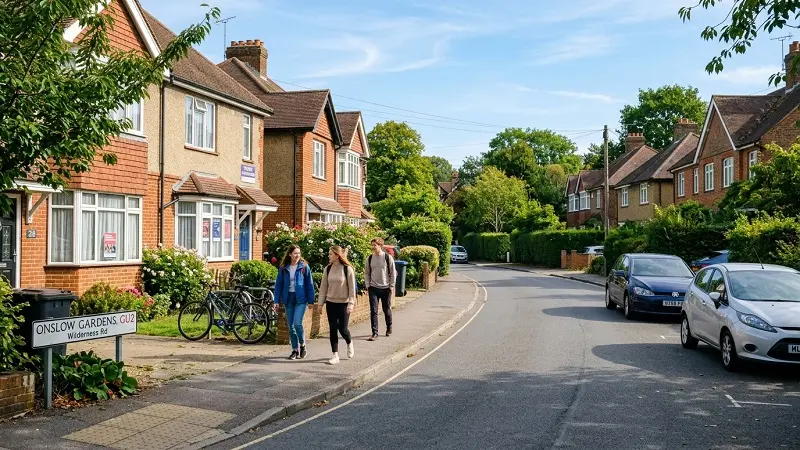 Onslow Village Guildford student housing area near university
