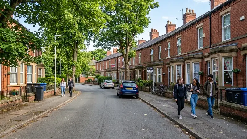 Plungington Preston student housing area near university