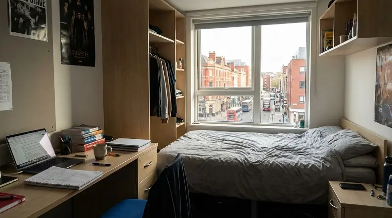 modern student accommodation bedroom bristol student housing